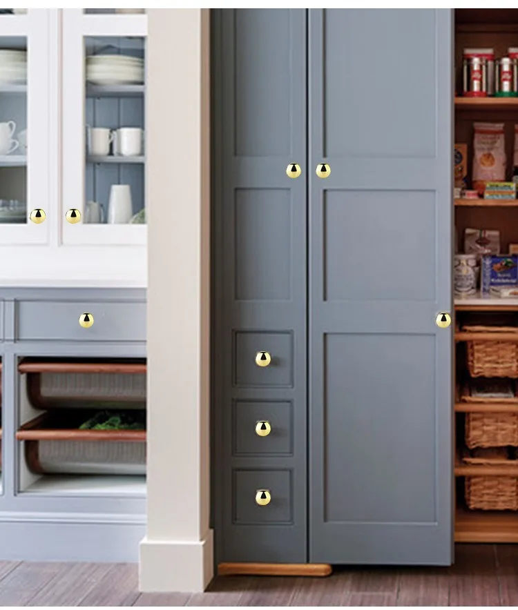 3 Stück Europäischer Stil Minimalistischer Massiver Zinklegierungs-Schrankgriff DIY Moderner Luxus-Schubladenknopf Einloch-Schranktürgriff – Detail 10
