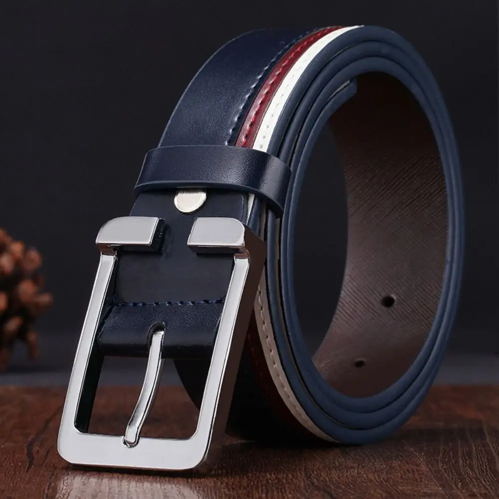 Fashion Luxury Design Genuine Leather Belt Trendy Brand Casual Waist Strap Versatile Alloy Pin Buckle Waistband