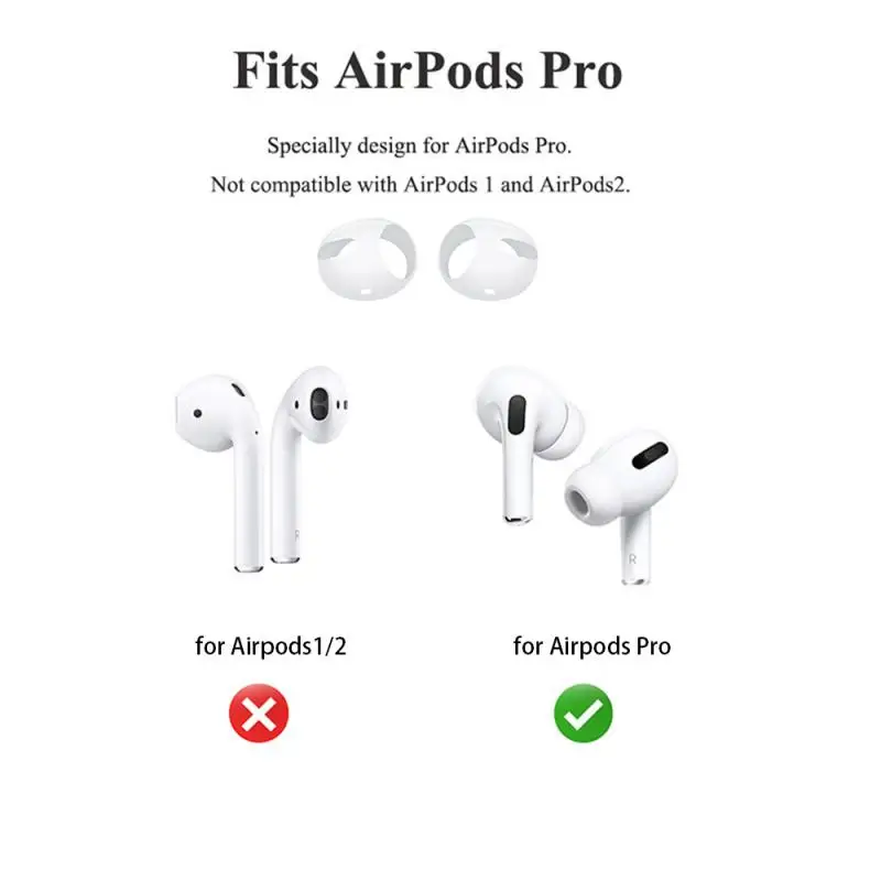 Newest Soft Silicone Earbuds Earphone Tips Earplug Cover For Apple AirPods Pro 2 Ear Tips Memory Foam Tips Anti Slip Earbuds Ear