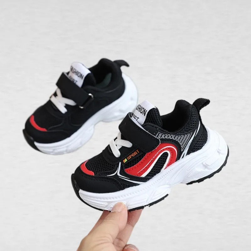 

Boys Shoes Soft Breathable Mesh Toddler Sneakers 2026 Spring Autumn Kids Casual Sport Running Shoes For Boy Off white, purple
