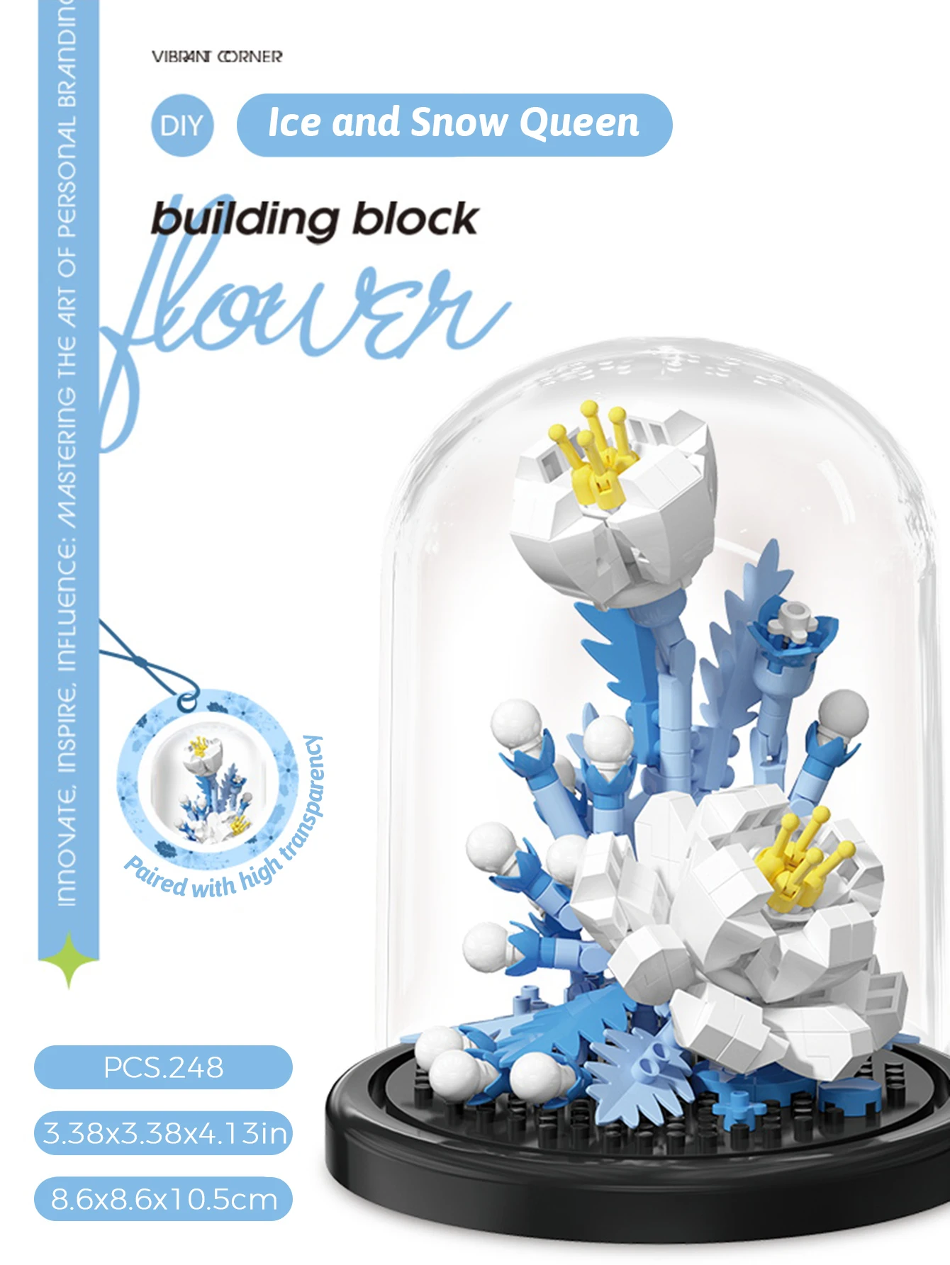 Mikro partikel Baustein Bouquet handgemachtes Geschenk, Kinder Puzzle Spielzeug handgemachte DIY Sonnenblume Desktop-Dekoration Ornament – Detail 11