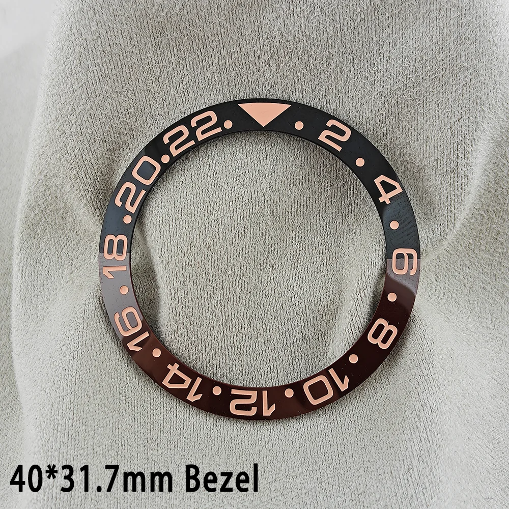 ForgeLink 40mm Lünetteneinlagen GMT Uhrenlünette 40mm * 31,7mm Keramik-Lünetteneinlage Passend für 42mm bis 44mm Taucheruhrengehäuse Uhrenring – Detail 17