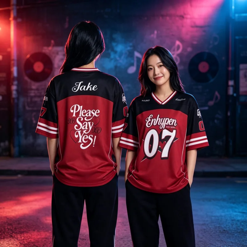 Summer New Group Jake Football Jersey Breathable Men Women Short Sleeve T-Shirt Casual Streetwear Unisex Fans Family Kids Tees