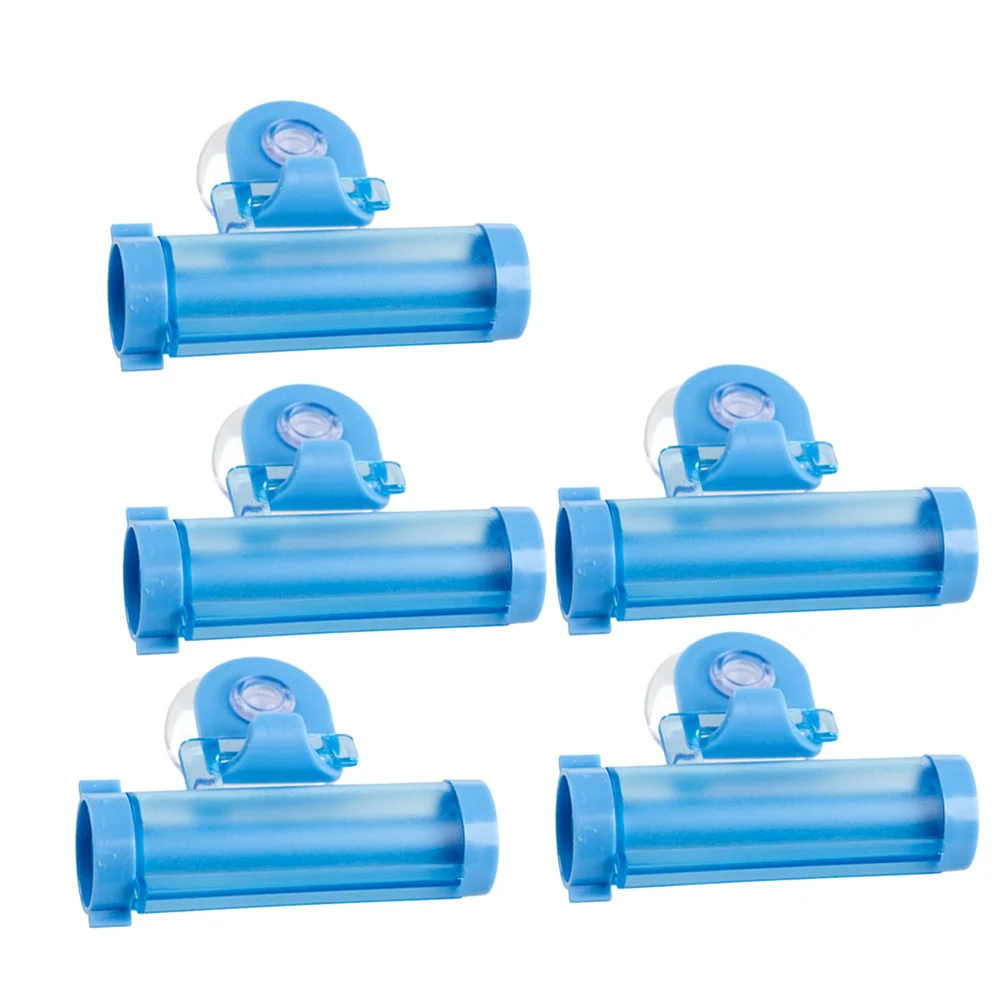 

5Pcs Toothpaste Squeezer Reusable Plastic Mountable Dispenser for Cream Lotion Tube Organizer Bathroom Essentials Extruder
