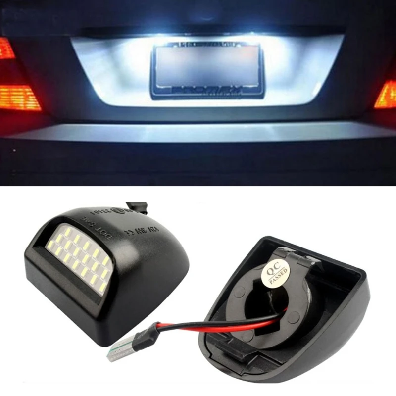 

D0UC 2pcs Energy Efficient LED License Plate Light Shock Resistant PC Construction Tool Setup For 2500 1999-2004