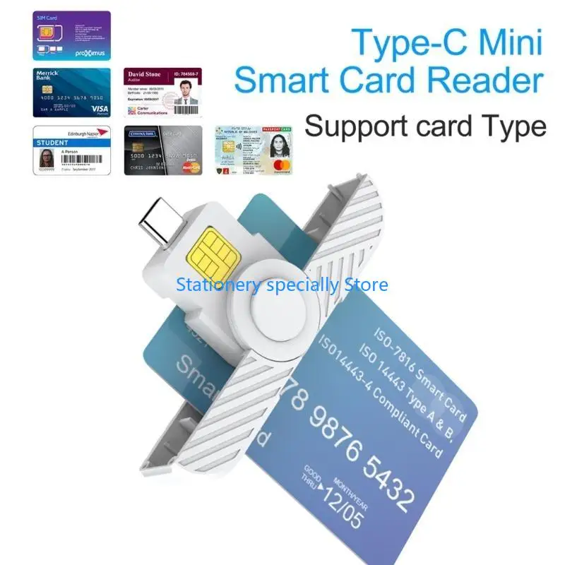 

P0RB CAC CARD Reader Type-C Банковский налоговый декларация SIM-карта/Адаптер IC-карт