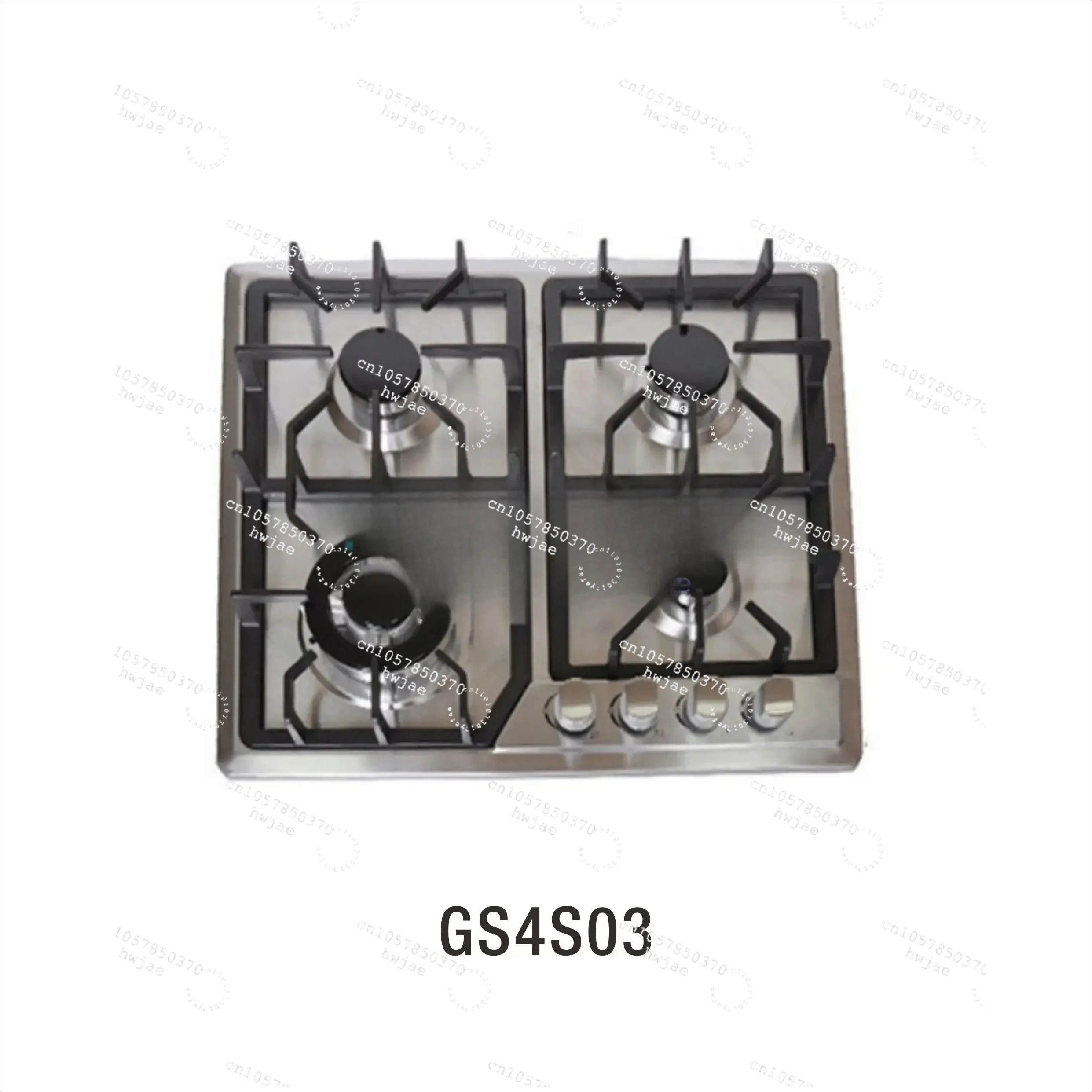 for 4 Eyes Burner Grill Built in Gas Stove with Accessories Stainless Steel Cast Iron Silver Aluminum OEM/ODM