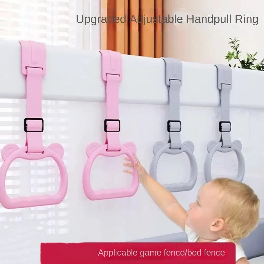 

Stroller Toy Ring Baby Pull Ring Plastic Hanging Ring Baby Crib Hooks Solid Color Bed Accessories Pull Ring for Playpen Bed