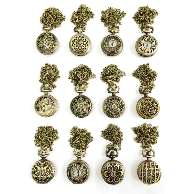 ผู้ผลิตนาฬิกาพกย้อนยุคเกาหลี2.5cmสร้อยคอนาฬิกาผู้หญิงนาฬิกาผู้ชายขายส่งนาฬิกาใหม่