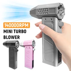 Mini Turbo Jet Fan 140000RPM Turbofan Air blower Brushless Handheld Duct Fan 52M/S Portable Violent Turbo Jet Fan Type-C Jetdry