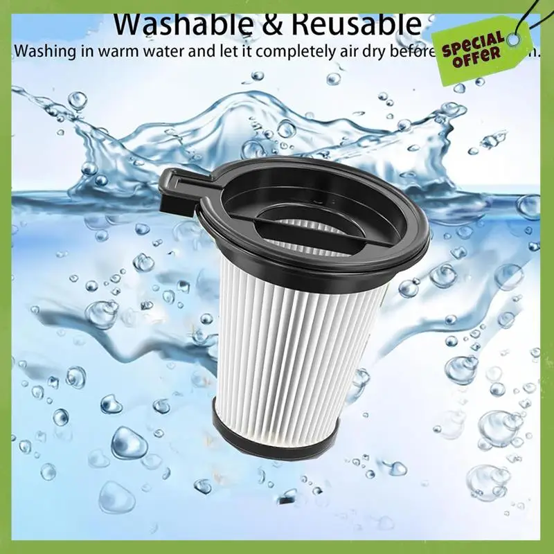 ABGP-مرشحات بديلة لمجموعة ملحقات المكنسة الكهربائية اللاسلكية Wyze مكونة من 4 فلاتر وفرشاة تنظيف واحدة