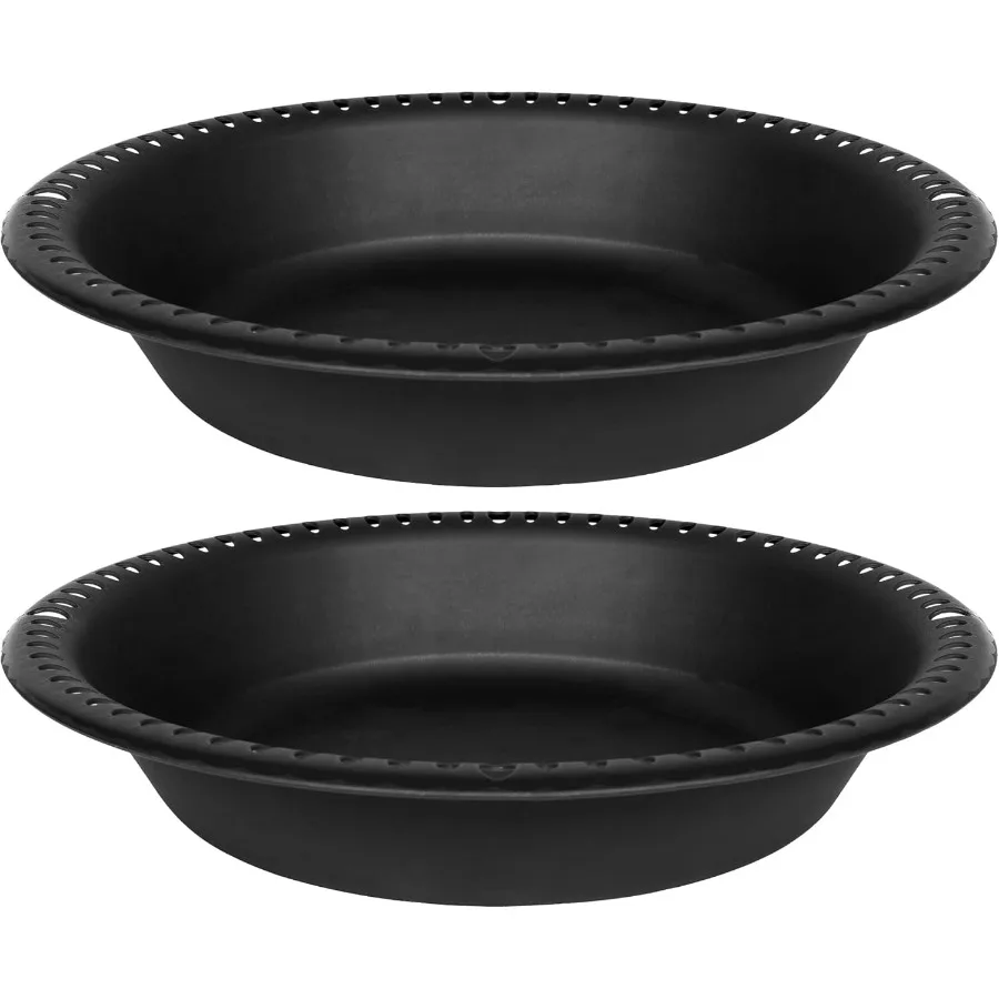 

2 Pack of Extra Deep Plant Saucer Tray 10 inch Heavy Duty Plastic Pot Plant Drip Trays Saucers for Indoors Outdoor Black