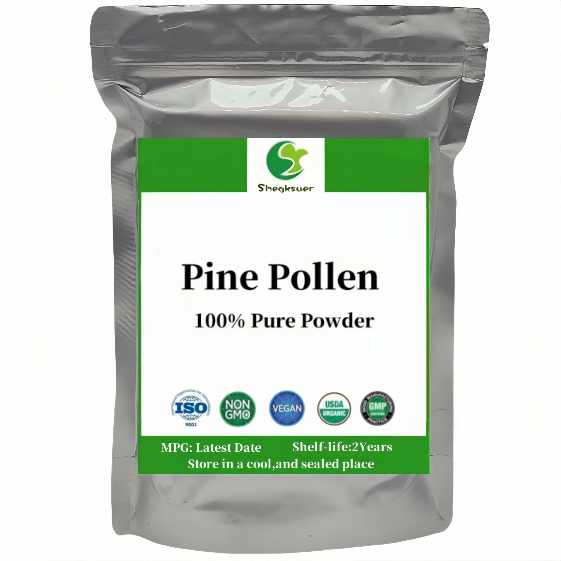 NO.029Global Customized for 100% Pine Pollen Powder Aluminum Foil Packing for Fast Delivered DIY Handmade Soap Scients