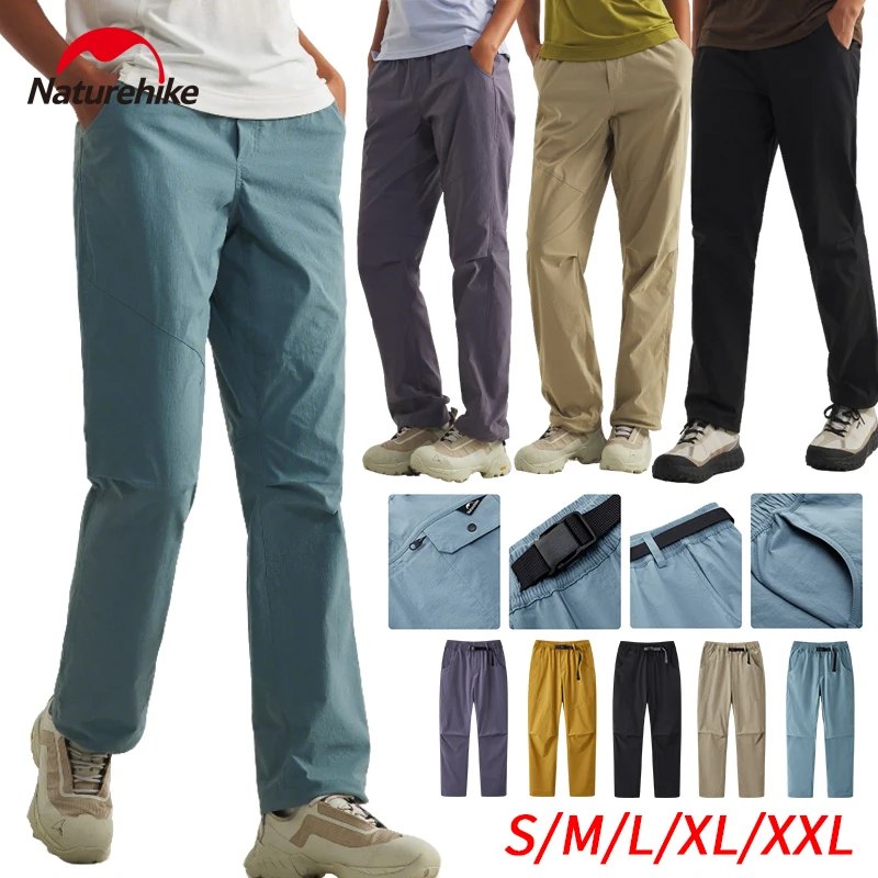 Naturehike Lightweight Men and Women Hiking Pants DWR Waterproof for Outdoor Mountaineering Daily Spring Summer Tapered Trousers