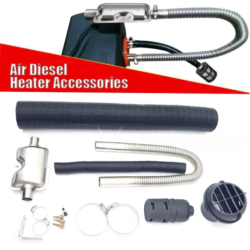 Set For Diesel Heater Replacement Air Intake Pipe Air Filter Vent Outlet Tube For Parking Heater Accessories