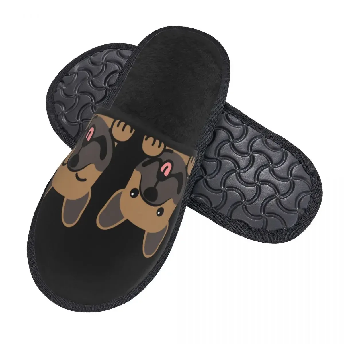 Kawaii Cute French Bulldog Puppy Men Women Furry slippers fashion pantoufle homme Home slippers