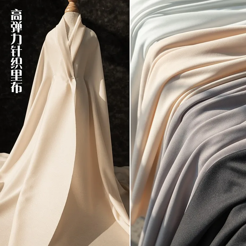 

High-elasticity knitted lining fabric non-permeable chiffon ancient costume and Hanfu dress skirt