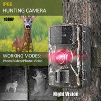 Trail Camera 12MP Photos 1080P Video Night Vision Waterproof Outdoor Hunting Wildlife Monitoring Game Scouting Cam IP66 Infrared