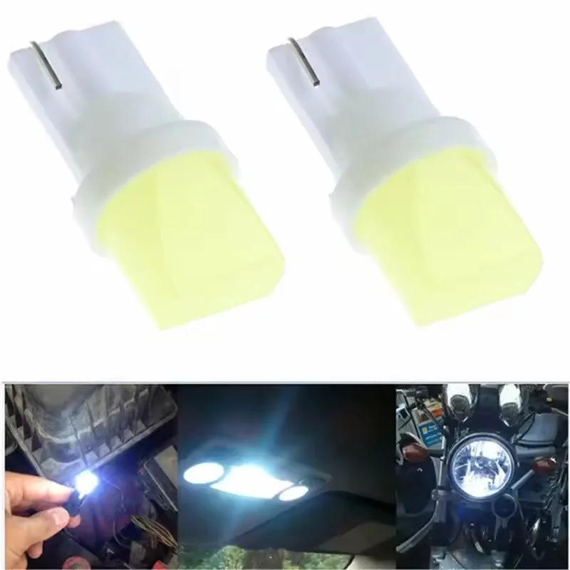 2Pcs T10 LED Dashboard Side Light Bulbs 168 194 192 DC 12V Cool White 6000K