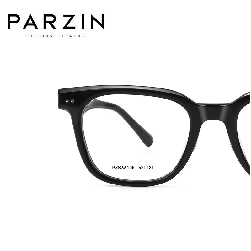 PARZIN Vintage Prescription Myopia Eyeglasses Frame Men Women Optical Glasses Frame New Acetate Eyewear