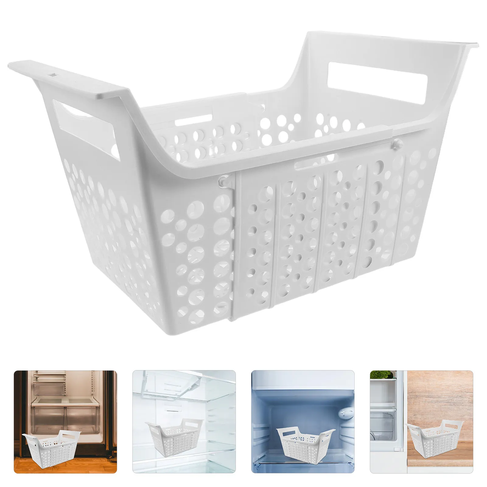 plastic-freezer-organizer-basket-universal-hanging-drainage-expandable-rack-chest-fridge-storage-container-wire-storage-bin