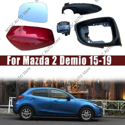 For Mazda 2 Demio 2015-2019 Car Rearview Mirror Accessories Side Mirror Lower Cover Rearview Mirror Housing Frame