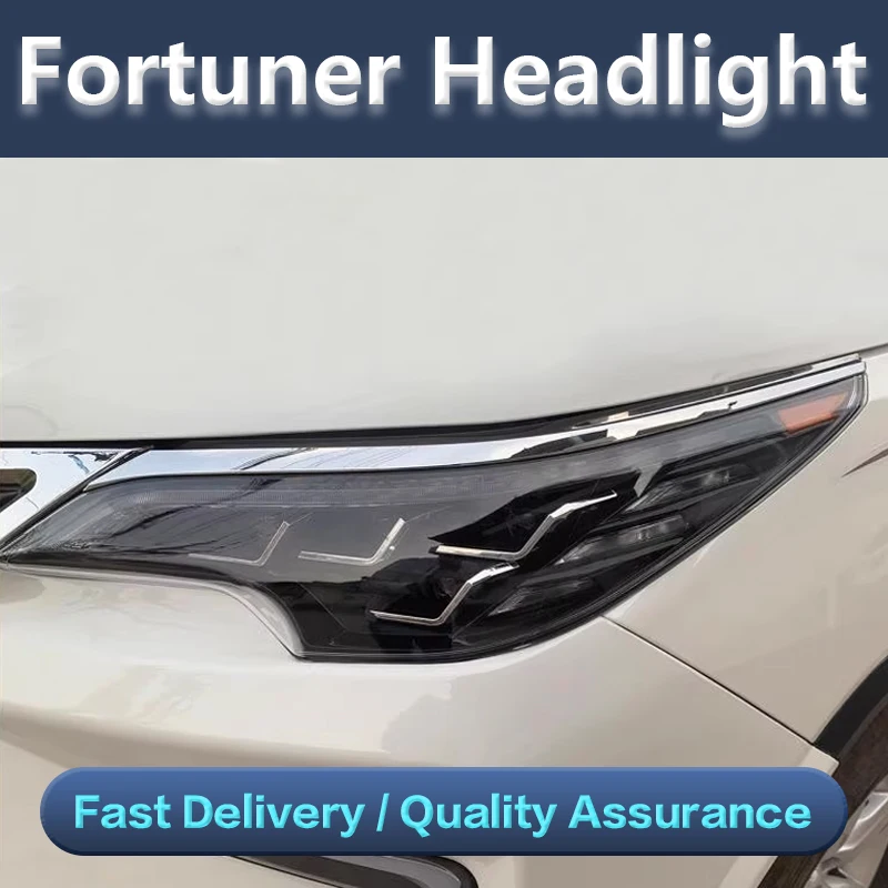 

Headlight For Toyota Fortuner LED Headlights 2016-2020 Head Lamp Car Styling DRL Signal Projector Lens Automotive Accessories