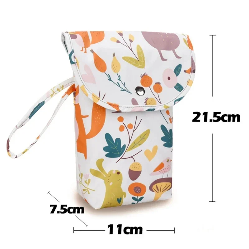 Borsa per pannolini per bambini riutilizzabile Organizer per passeggino portatile Mini borsa per pannolini per viaggio borsa per il trasporto di pannolini per mamma di grande capacità