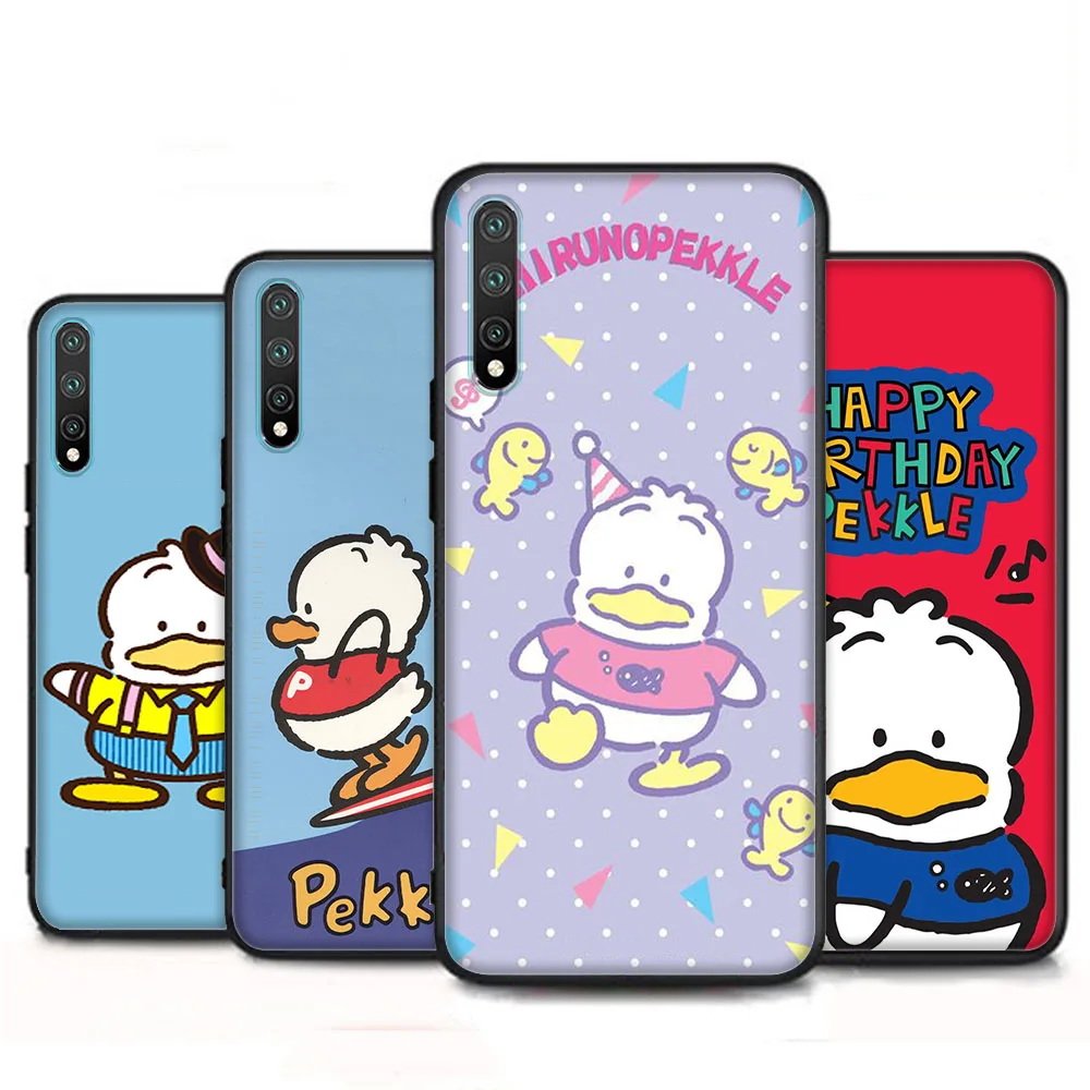 Pekkle Tiny Chum Cover for OPPO Reno 7 Pro 6 5 5Z 5F 4 4F 4Z 2Z 2F Lite Black Phone Case