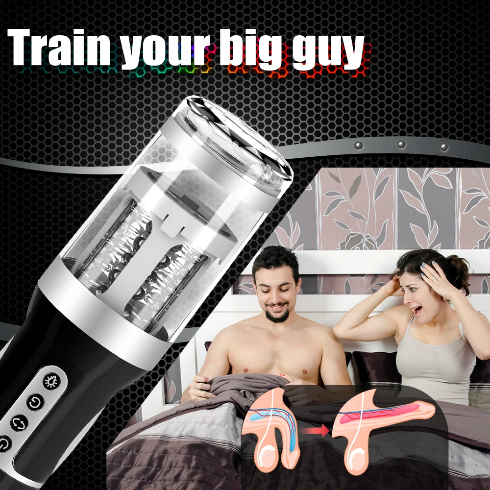 Sex Toys Automatic Male Masturbator Cup Vagina Masturbation Blowjob Pussy Mastuburator Sexy Toys for Men Adult Goods for Men 18