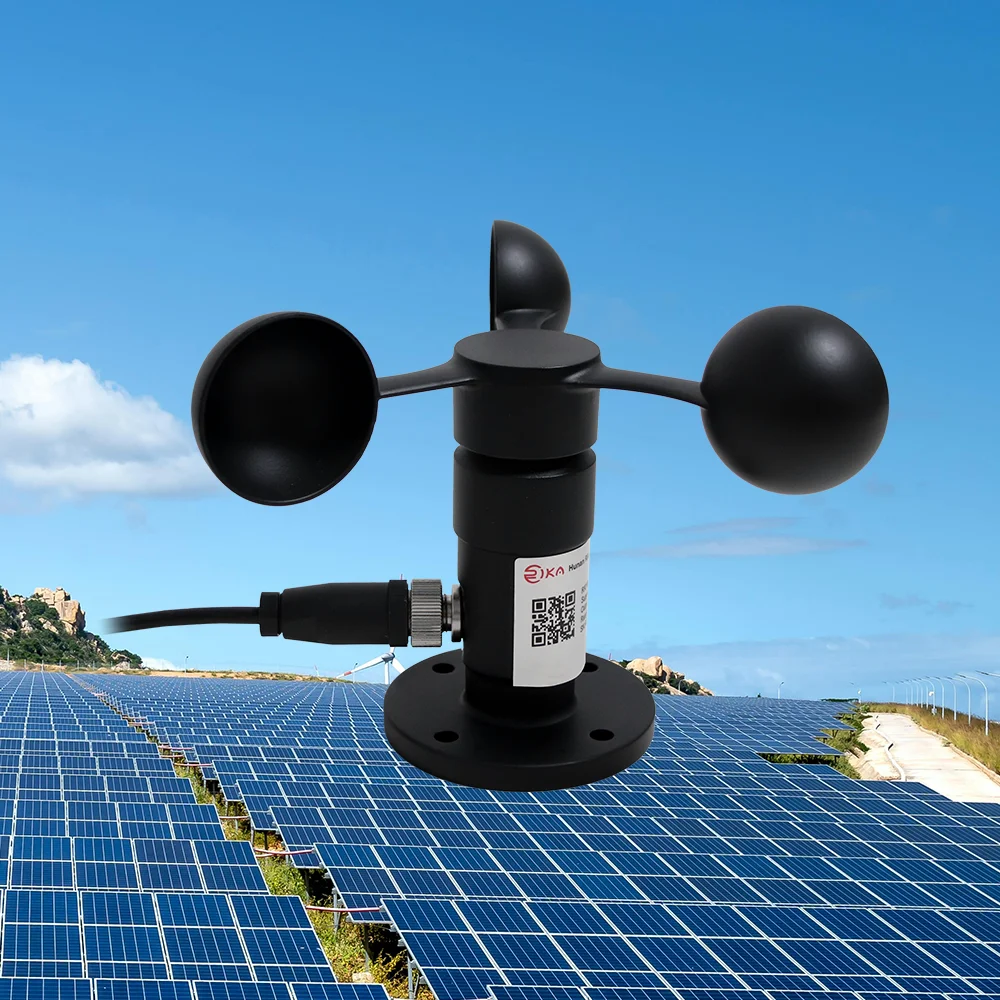 RIKA RK100-01G 0-60m/s Wide Range 0-10v Metal 3 Cup Airflow Pulse Output Anemometer Speed Sensor