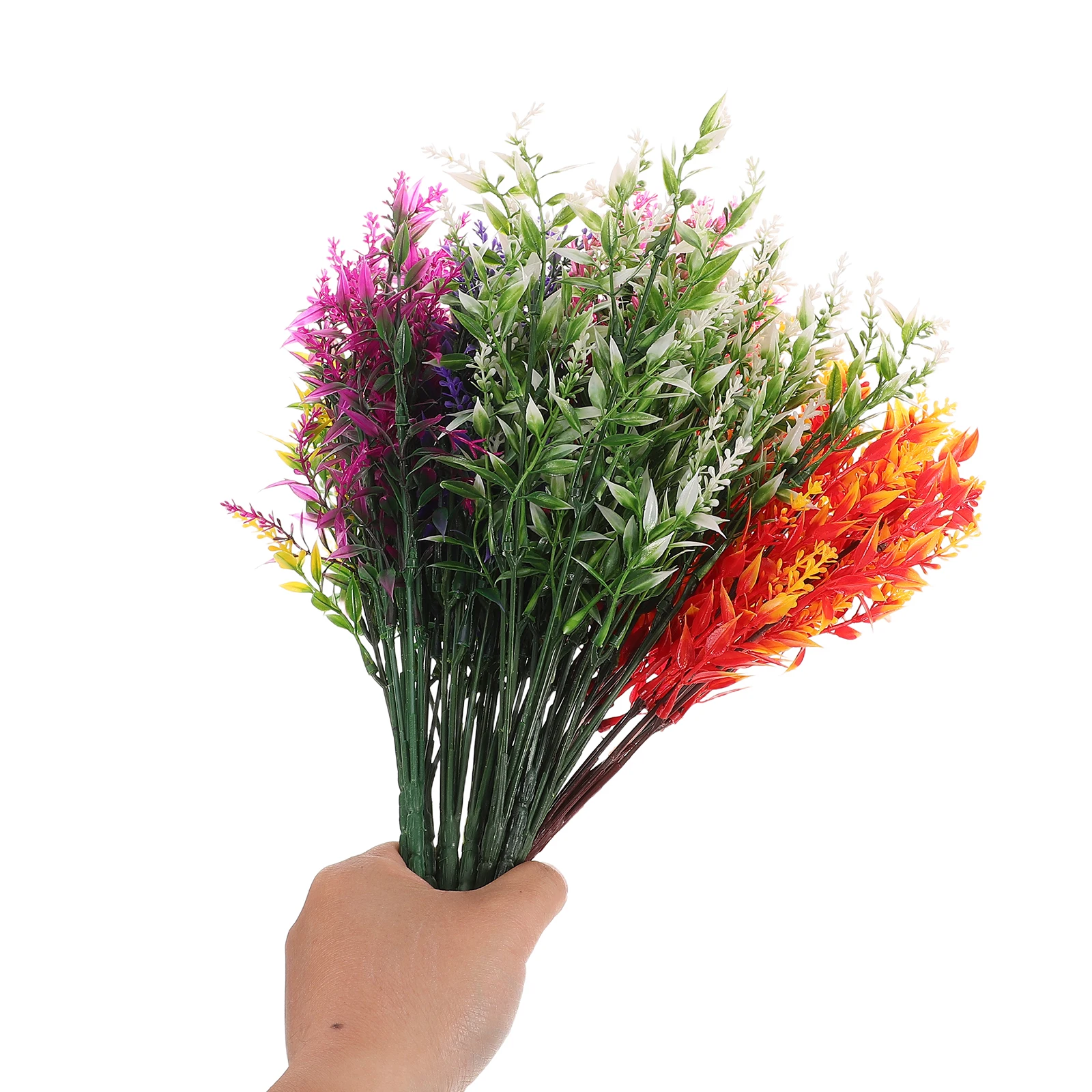 

12Pcs Artificial Simulation Flowers Realistic Faux Lavender for Home Decor Low Maintenance Fake Flower Bouquet