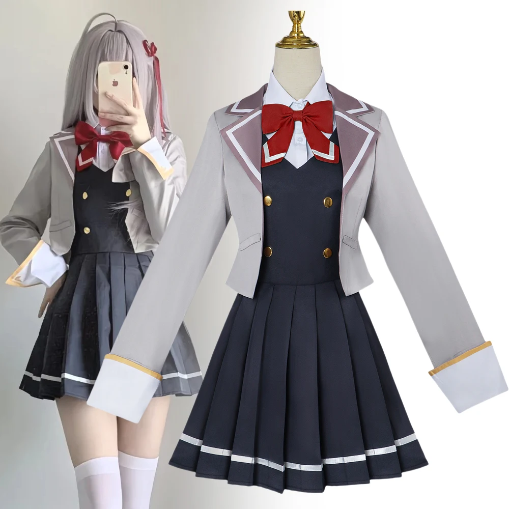 

Anime Alya Sometimes Hides Her Feelings in Russian Alisa Mikhailovna Kujou Cosplay Costume Girl Shirt Dress Coat Suit JK Uniform