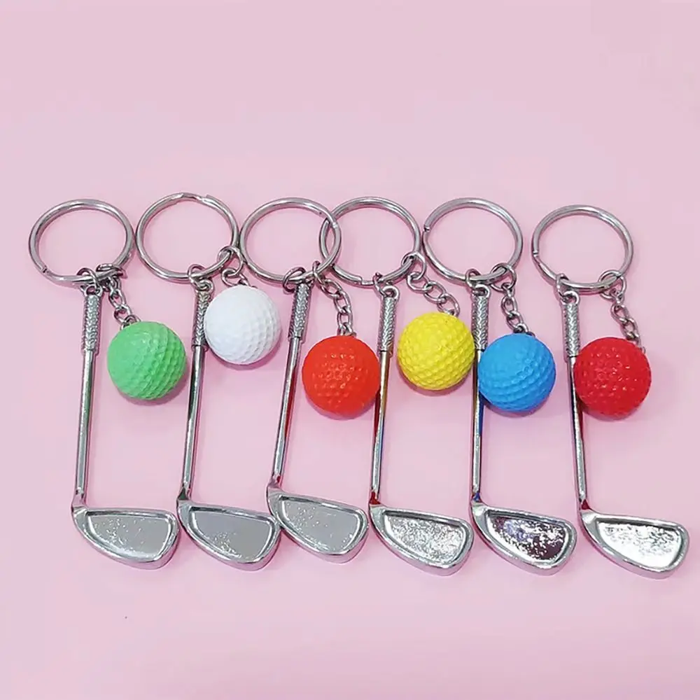 New Golf Ball Keychain Mini Funny Bag Pendant Metal Souvenir Sports Lovers