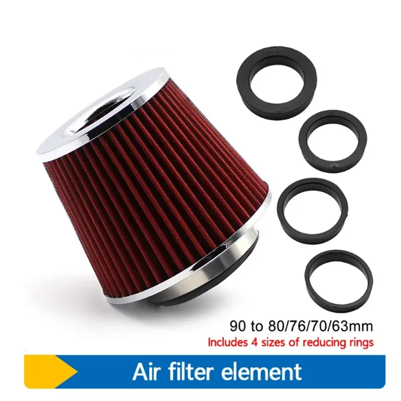 

1pc Car Air Filter Element Filter High Quality Durable Be Common Five-in-one Mushroom Head