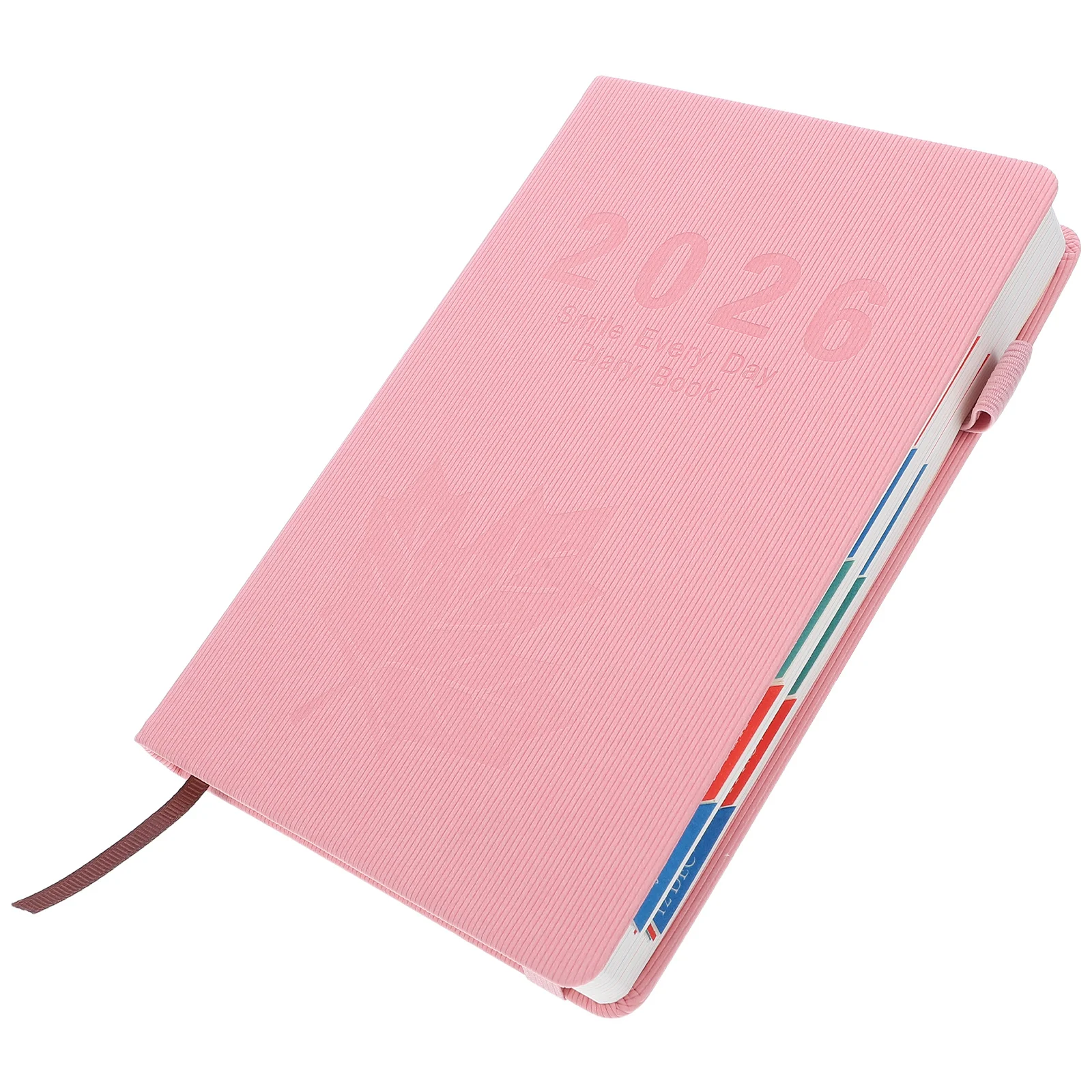 สมุดแพลนเนอร์ใบเมเปิ้ล 2026 ขนาด A5 สมุดบันทึกวางแผนรายวันสุดหรู ปฏิทินวางแผนรายปี สมุดบันทึกประจำสัปดาห์