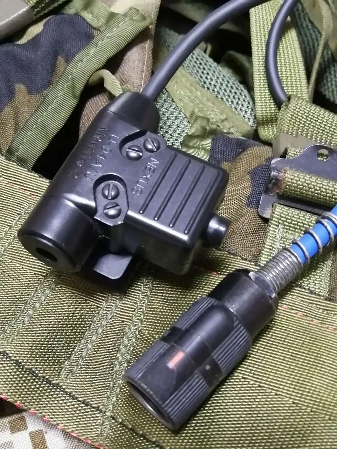 Outdoor Tactical Black Connector U94/TCA-U94 Tactical PTT 6Pin for PRC 152A 148 Radio