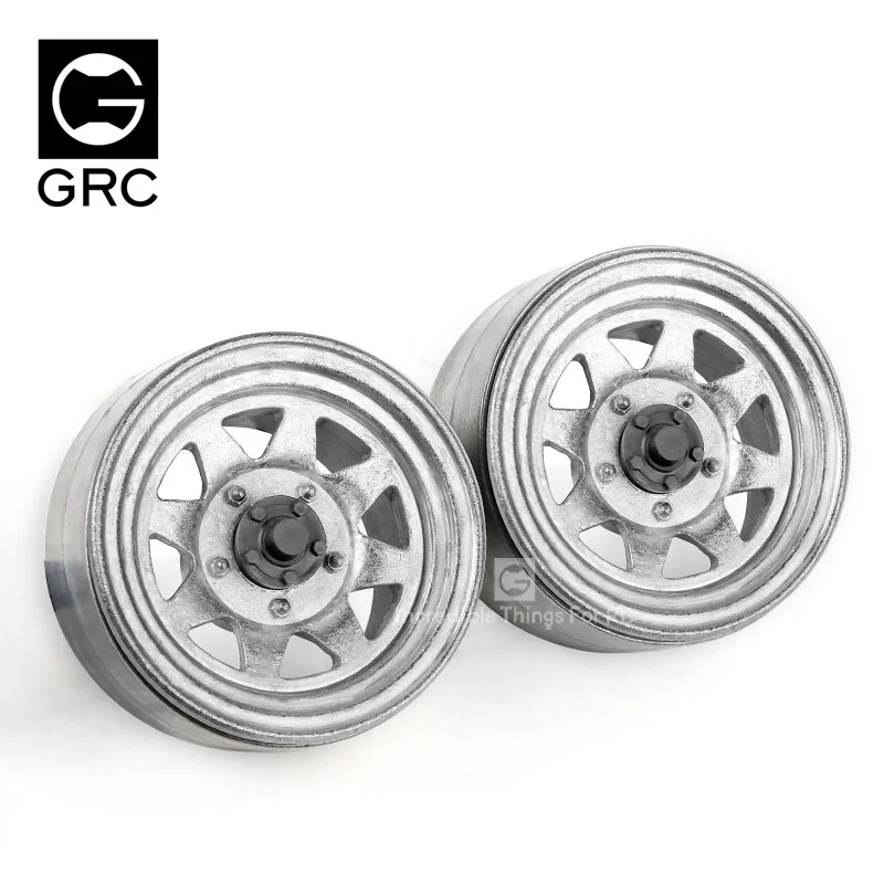 GRC 1.9 Inch Heavy & Old-fashioned Metal Wheel Rim #G04 For 1/10 Crawler TRX4 Bronco SCX10 RC4WD AT4 MST CFX RedCat #GAX0130G/W