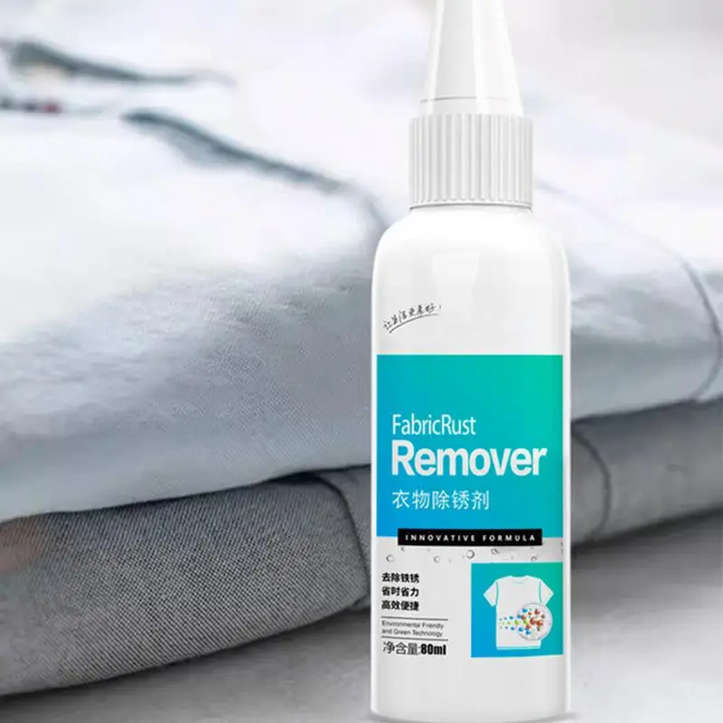 Fabric Rust Remover 80ml Rust Eraser Quick And Easy Dirt Removal Clothing Cleansing Agent For Copper Rust Water Rust Tea Rust