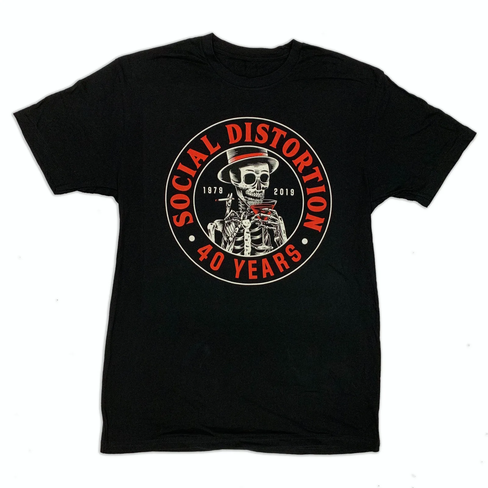 40 Years Anniversary Social Distortion Shirt Black Unisex Size S-5XL HB259