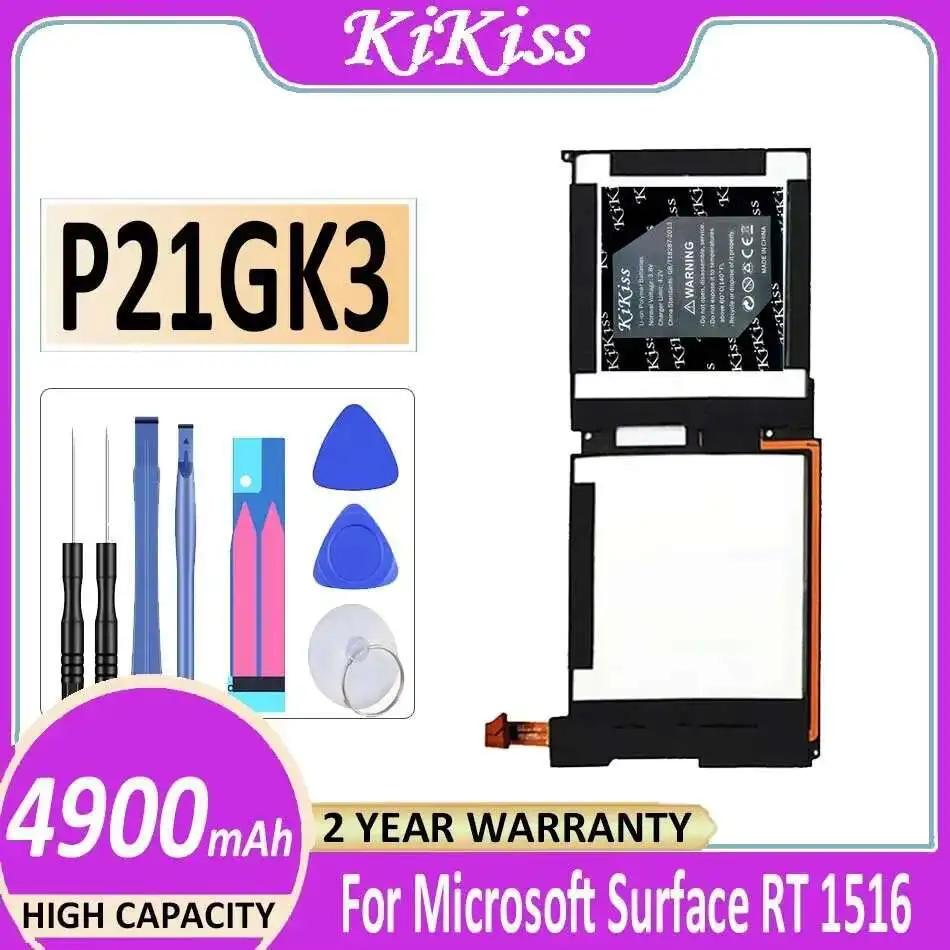 

4900Mah P21GK3 Good Low-Temperature Performance For Microsoft Surface RT 1516 Tablet PC 21CP4 106 96 7.4V Laptop Battery