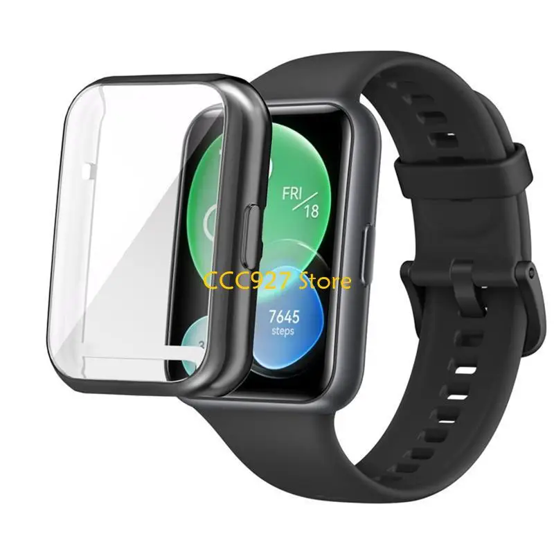 B03F Protective for Case for HuaweiWatch FIT2 Scratch-resistant Shockproof Frame Watch Screen Protector Cover for Shell