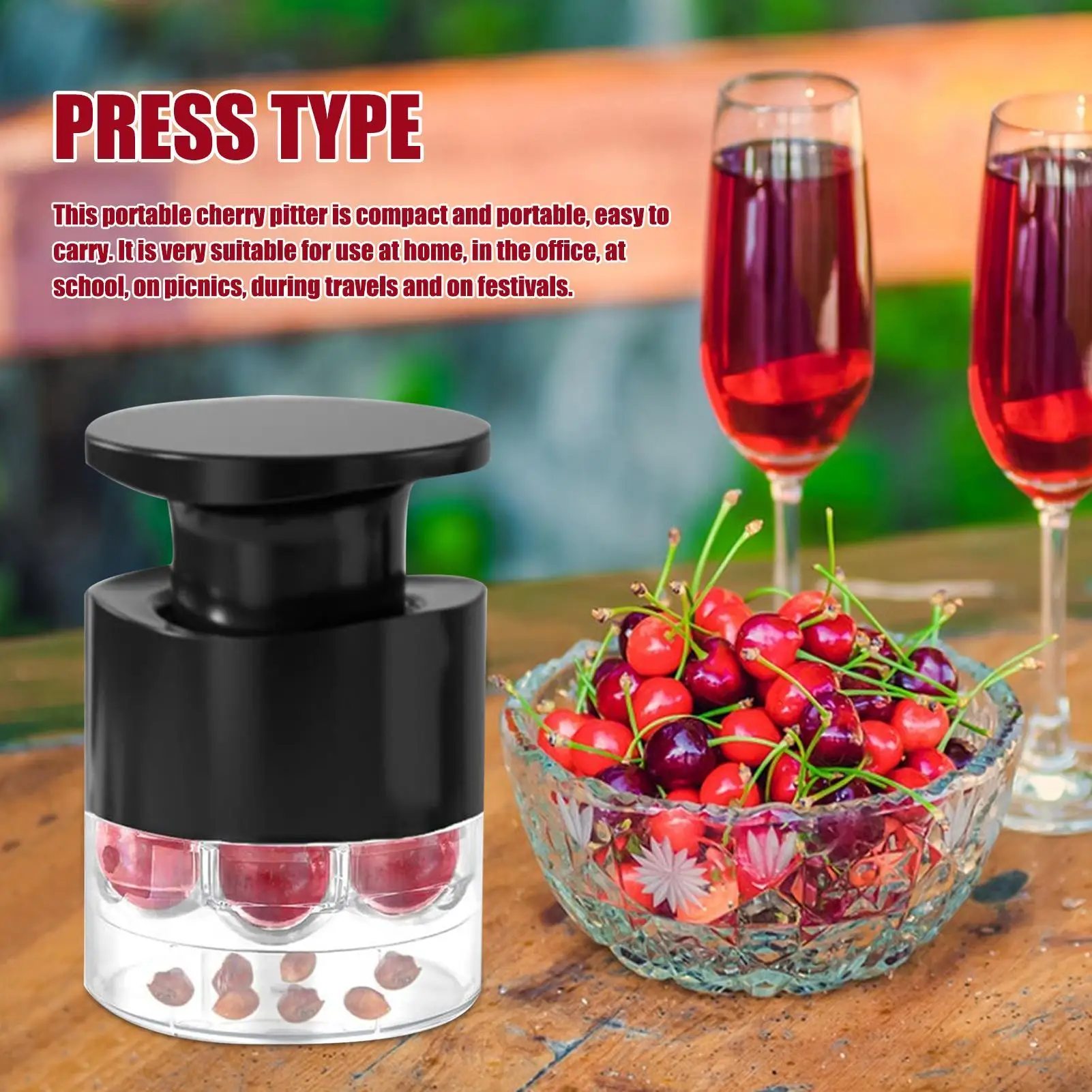 Cherry Corer Multiple 7 Holes cherry pitter Fruit Core Remover For Cherry Multifunction Pitting Aid Portable Kitchen Gadget