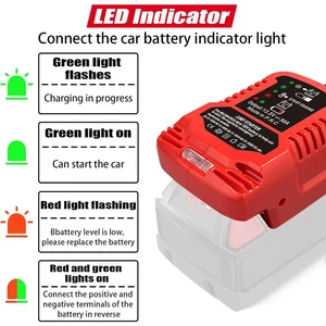 Auto -Startadapter für Makita, Lithiumbatterie, leichter, Auto -Booster -Werkzeug, Jumper -Kabel, Milwaukee, Dewalt, 18V 8 Hauptverkäufe laute kostenlose Fire Shirts - №8