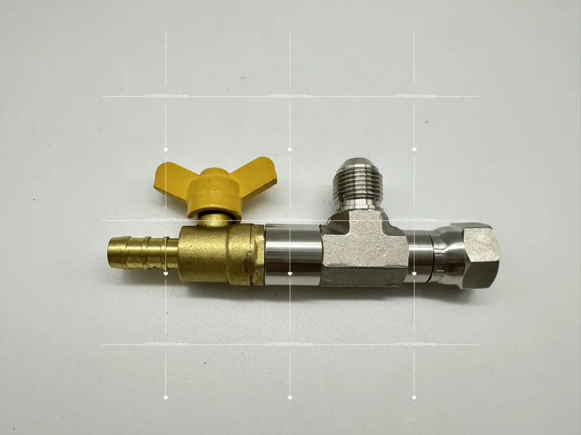 

Multifunctional Gas Stove Tee Joint, Stainless Steel Gas Tee Car Accessories Ball Valve