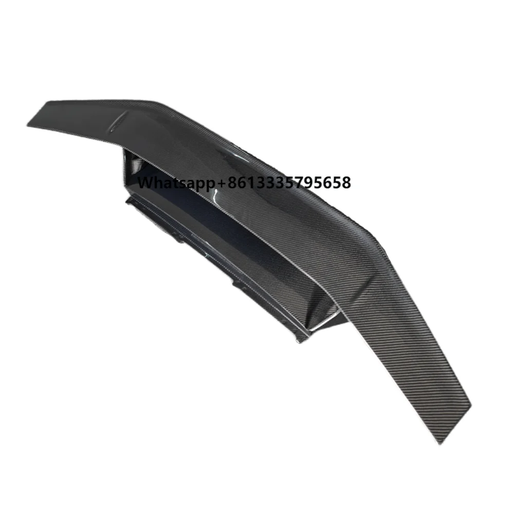 

Real Carbon Fiber Rear Spoiler for Lamborghini Huracan LP610 LP580 Upgraded T-style Real Carbon Fiber Rear Spoiler Body Kit