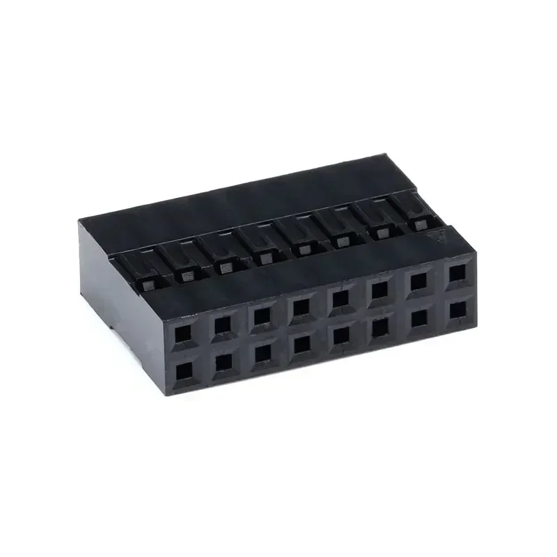 50PCS 2.54mm Dupont  Double Row Plastic Shell 2x2P/2x3/2x4//2x6-2x20P Dupont Connector/Cable Case /Plug Jump Wire  Housing