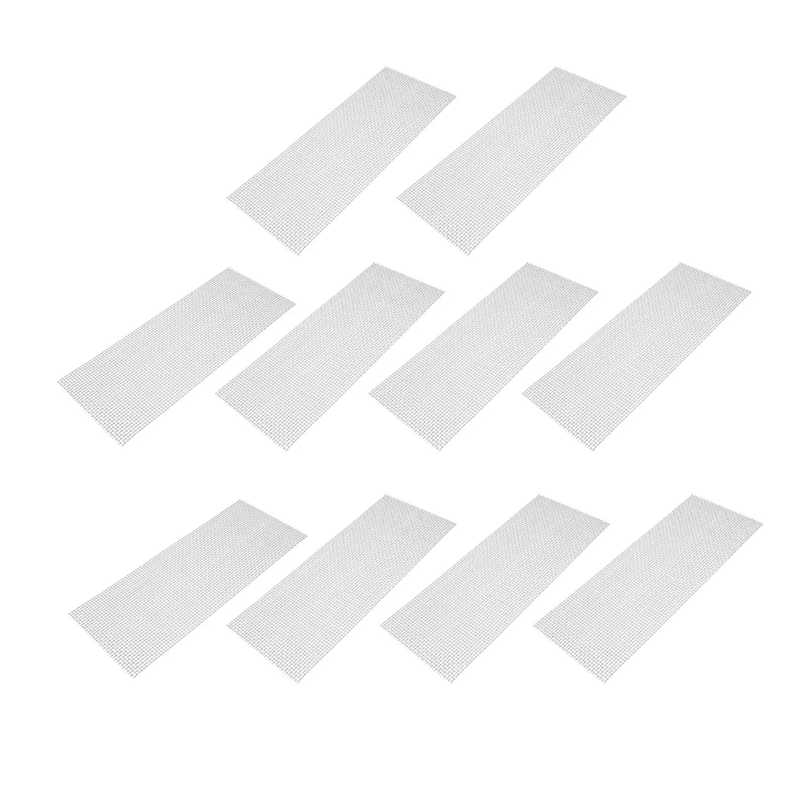 

10pcs Stainless Steel Aquatic Moss Mesh 75x19mm Fish Tank Decor Wall Durable Plant Growing Background Accessories
