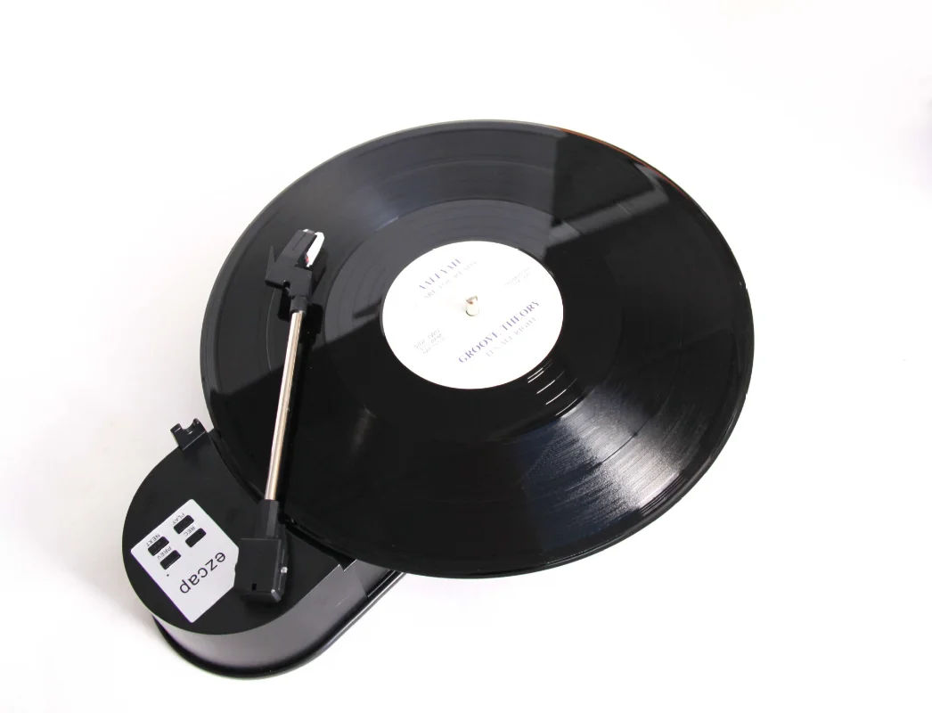 EZCAP613P Mini Vinyl Record Player, Turntable with USB MP3 Conversion, Dual Speed 33/45 RPM