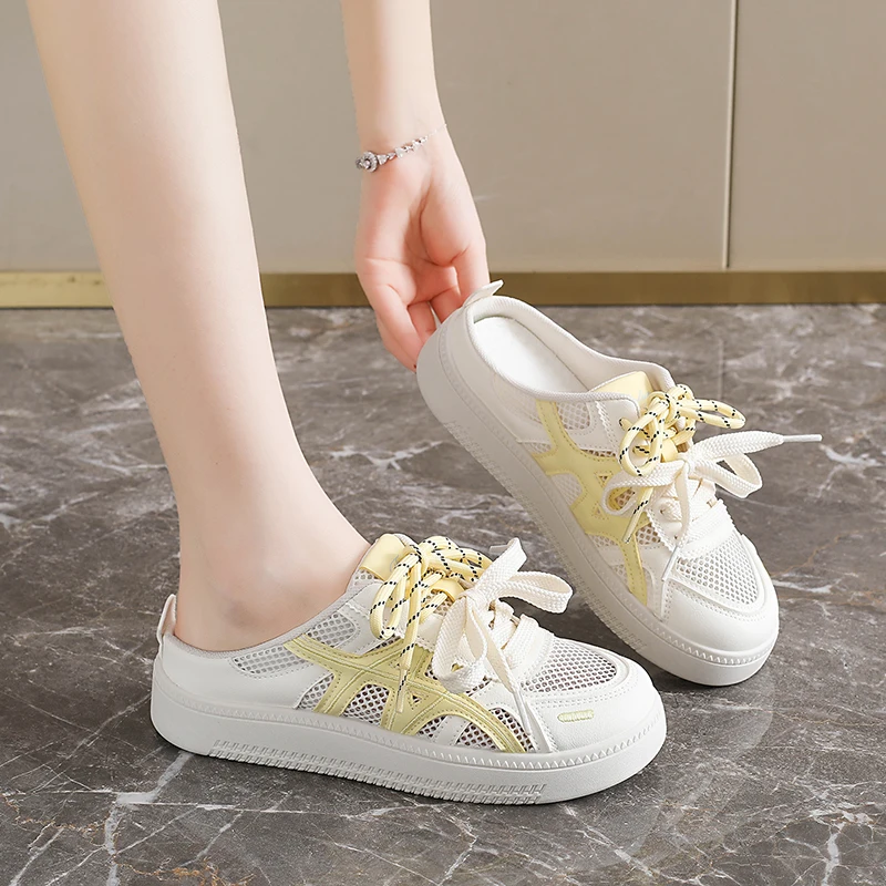 

Comfort Wrap Female House Slippers Breathable Surface Household Rest Casual Shoes